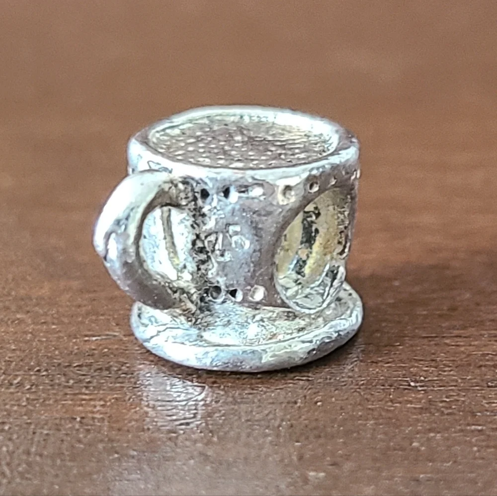 Tea Cup 295 Silver Charm Bead 925